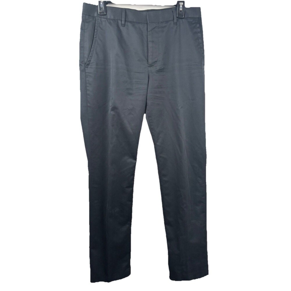 Bonobos Pants Mens 32x32 Black Straight Leg Tuesday Cotton Chino Flat Front